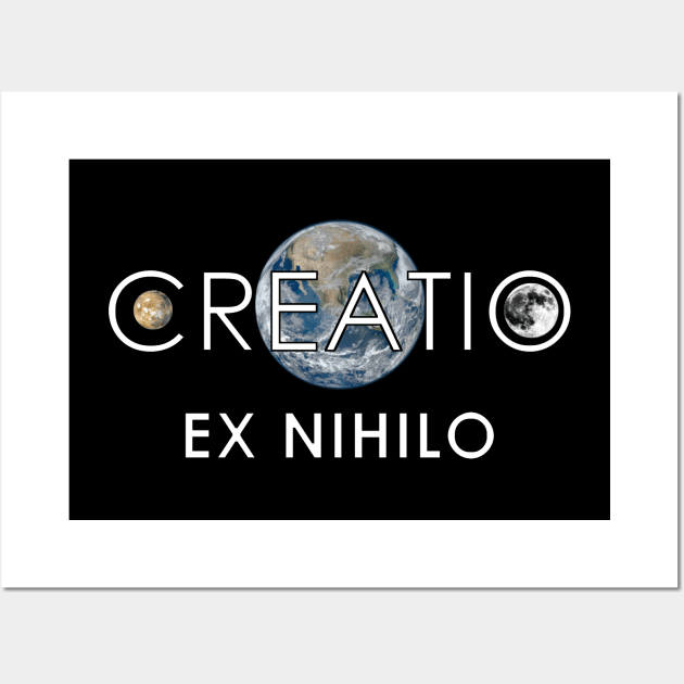 Creationist Latin Ex Nihilo Philosophy Wall Art by The Witness